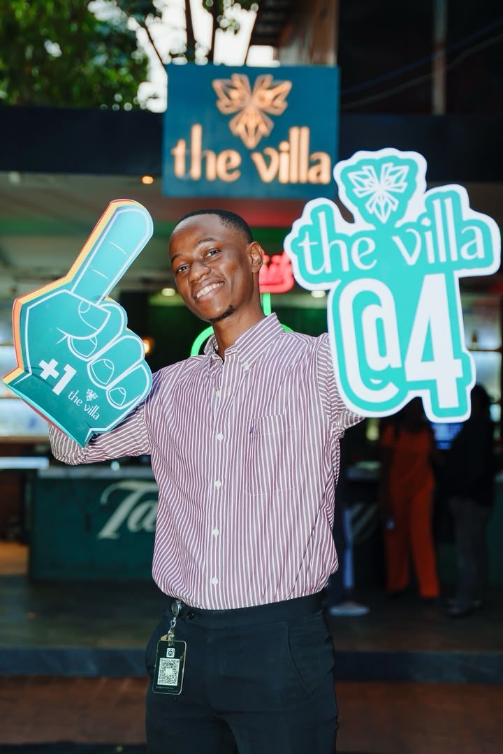 The Villa team celebrating a night at the venue